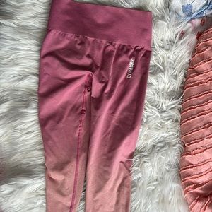 Pink and Orange Gym Shark Leggings